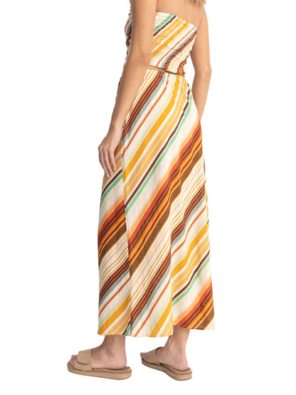Viva Maxi Skirt - Natural Stripe