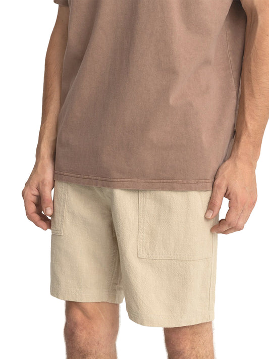 Worn Path Linen Shorts - Sand