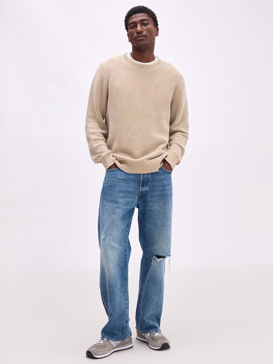 Dune Open Knit Sweater - Khaki