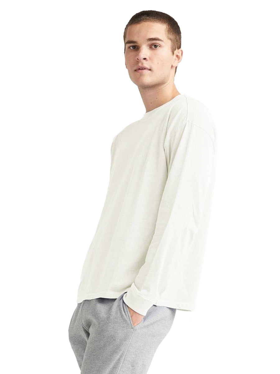 Men's Relaxed Long Sleeve Pullover Tee - Bone