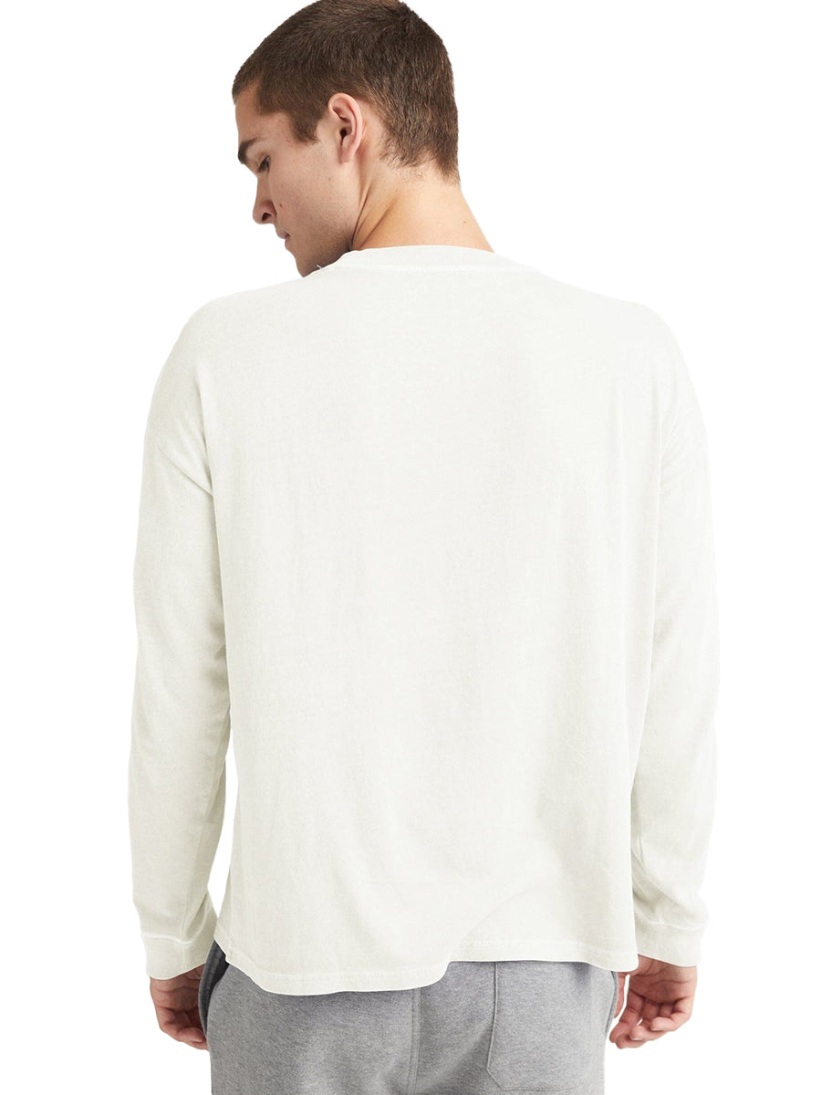 Men's Relaxed Long Sleeve Pullover Tee - Bone