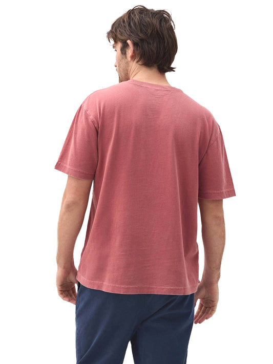 Men's Relaxed Short Sleeve Tee - Marsala