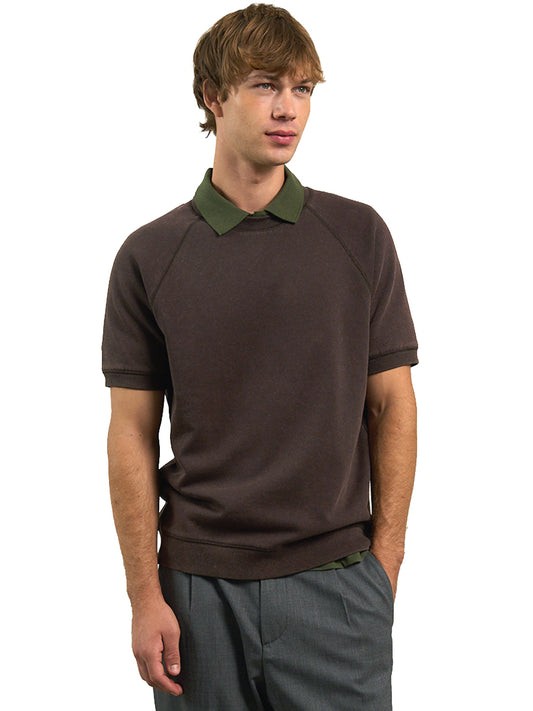 Recycled Fleece Raglan Sweatshirt - Ganache