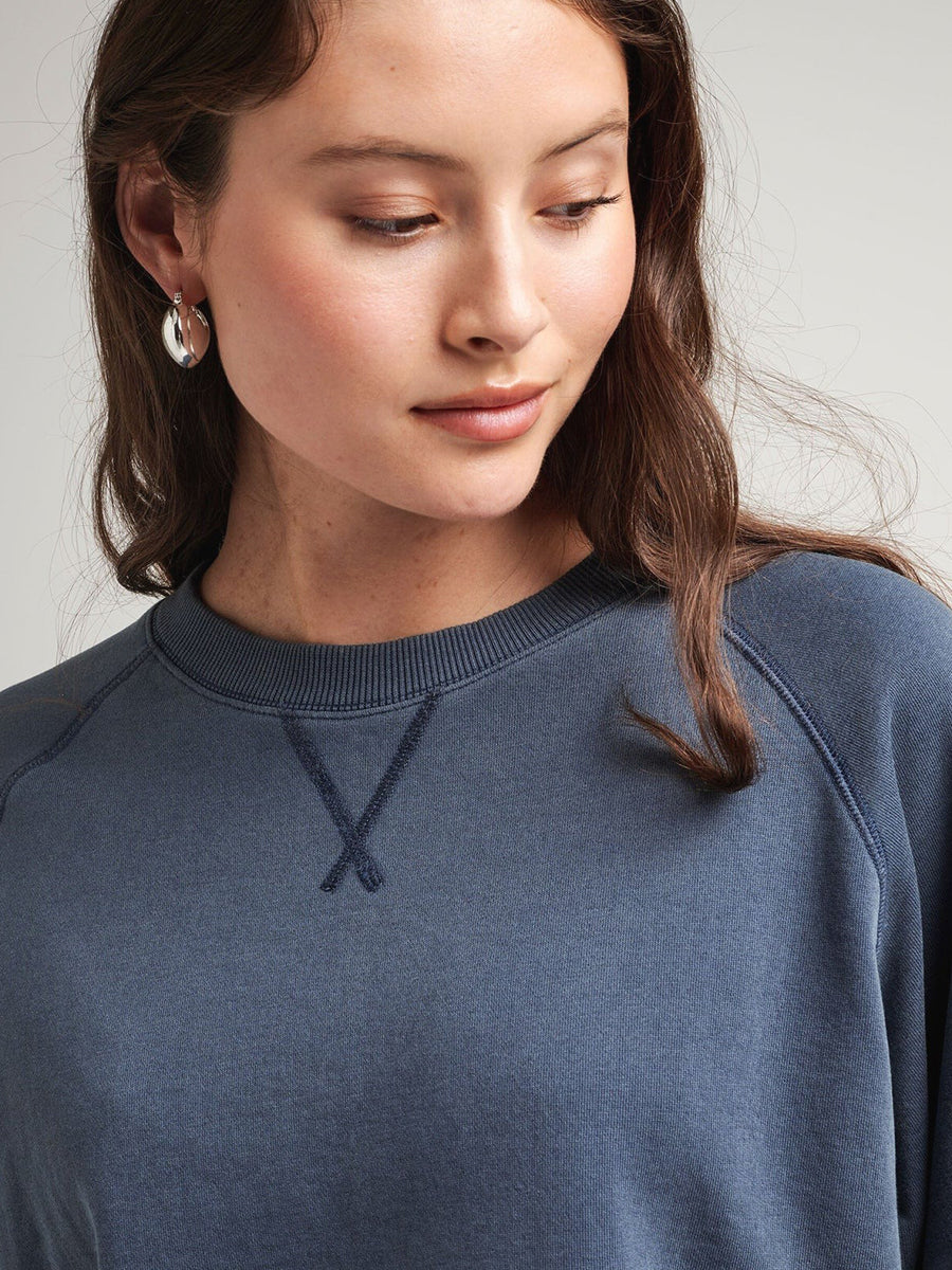 Women's Recycled Crew Sweatshirt - Moonlit Ocean