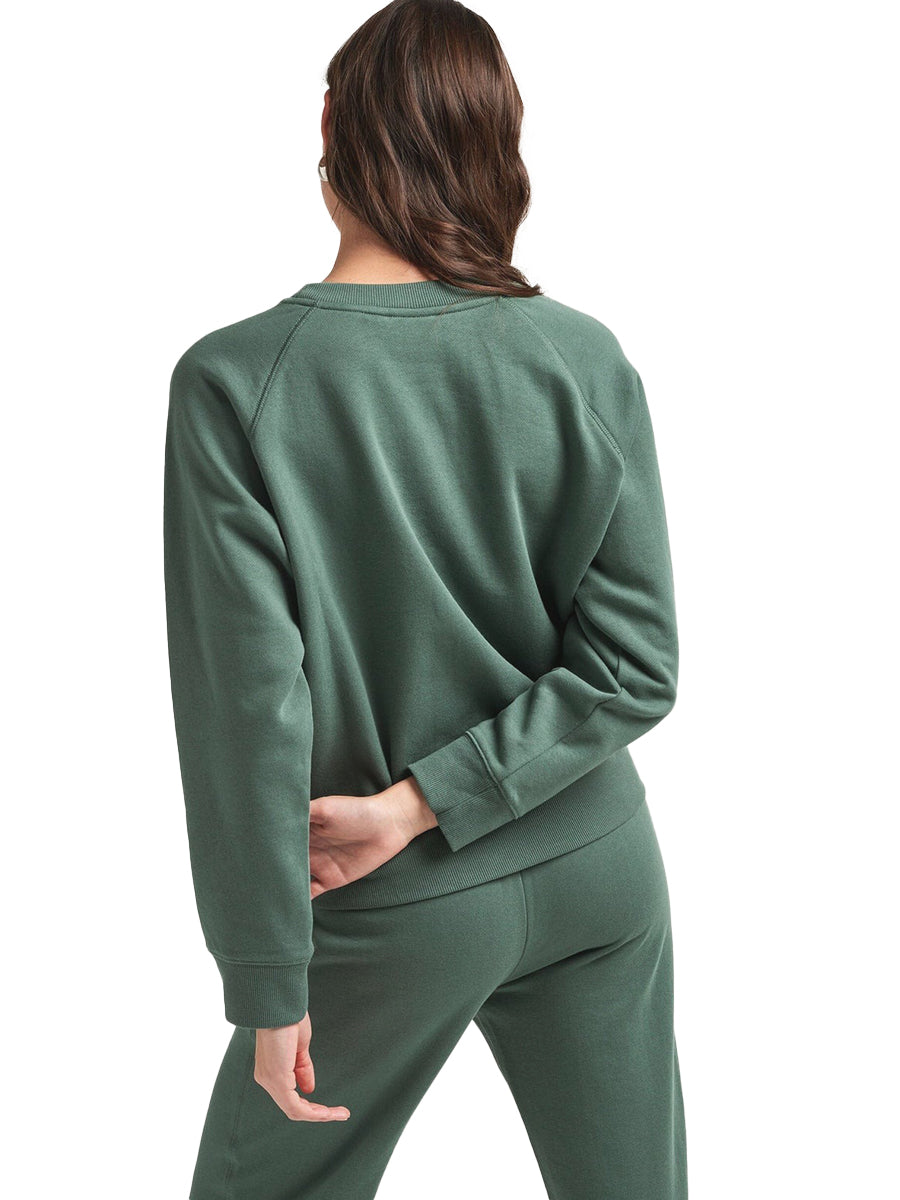 Women's Recycled Crew Sweatshirt - Sage Leaf