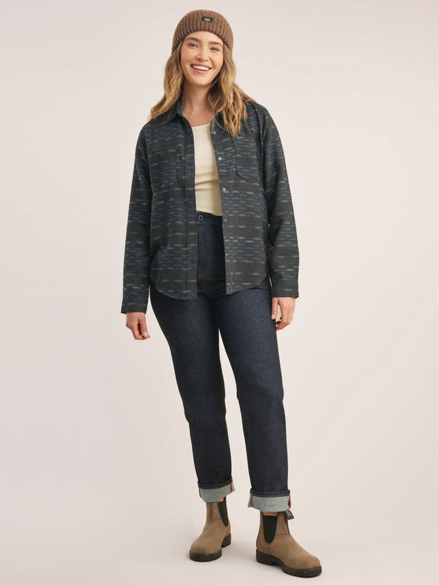 Alpine Flannel Shirt - Black Pattern
