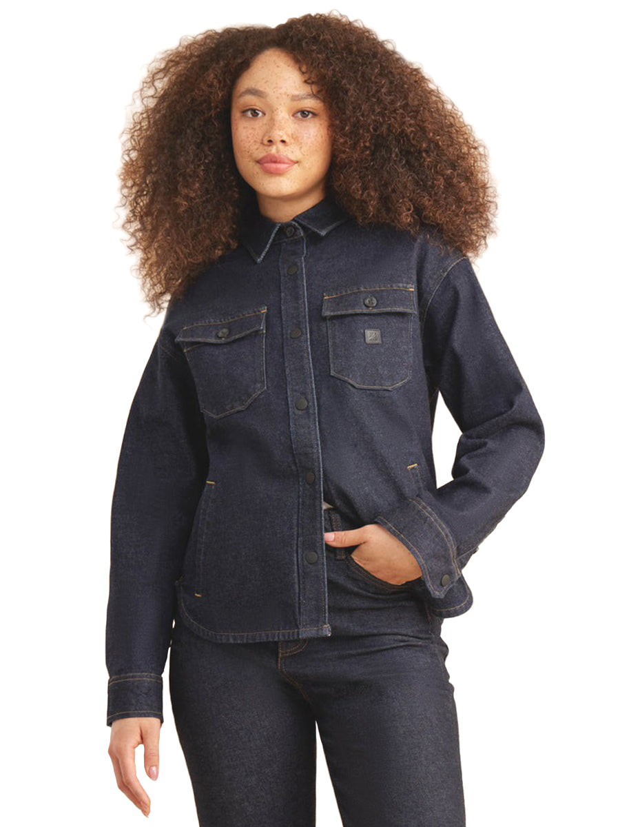 Amberley Shirt Jacket - Kiahara Indigo