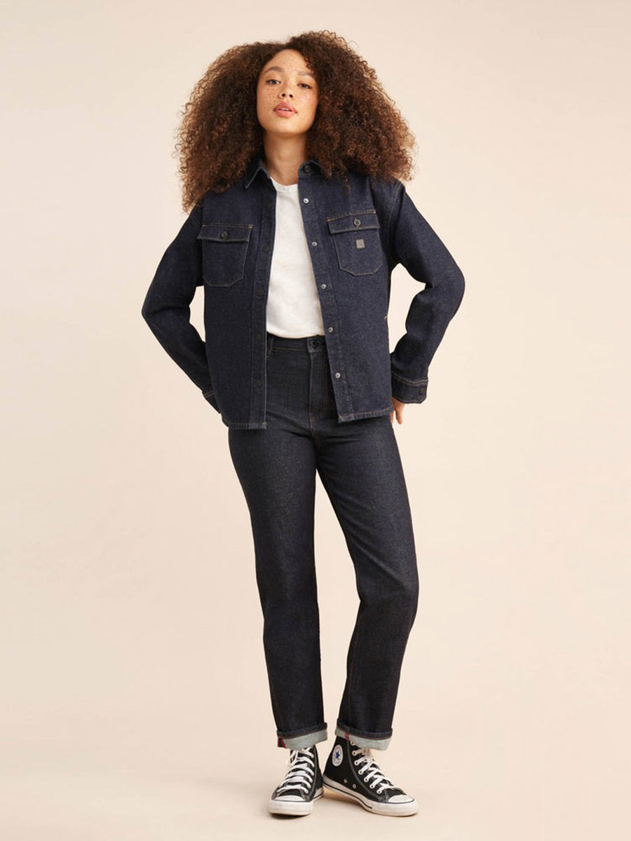 Amberley Shirt Jacket - Kiahara Indigo