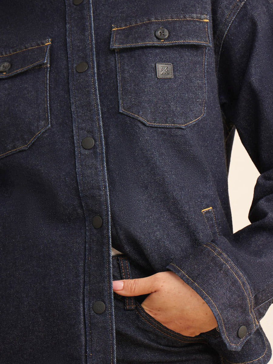 Amberley Shirt Jacket - Kiahara Indigo