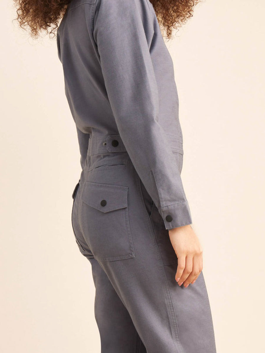 Layover Jumpsuit - Slate Blue