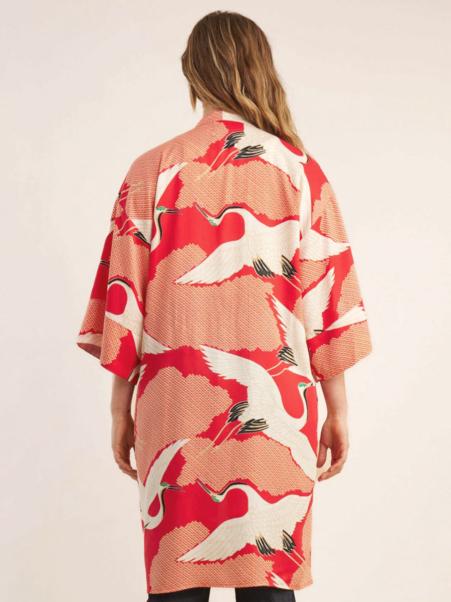 Rishiri Robe - Bright Red