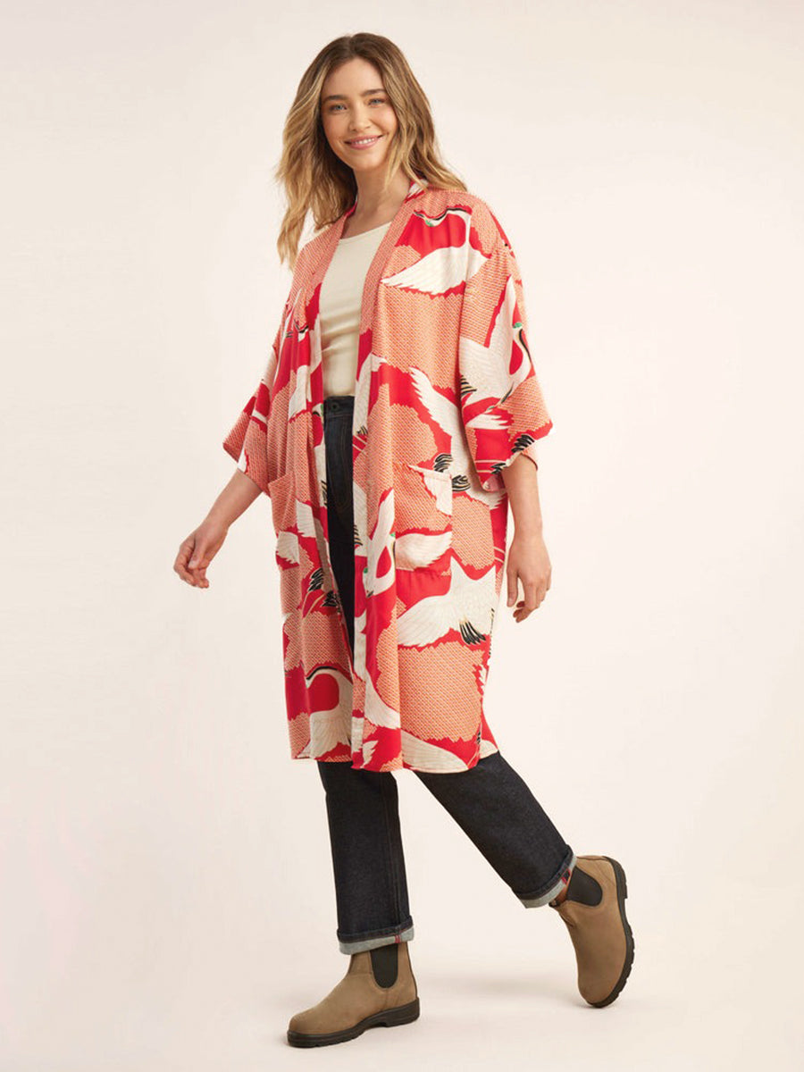 Rishiri Robe - Bright Red