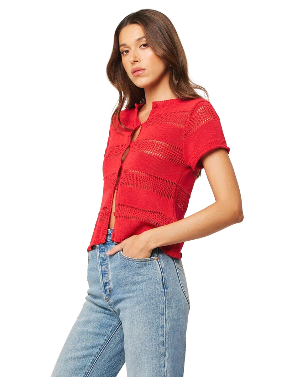 Isla Knit Top - Red