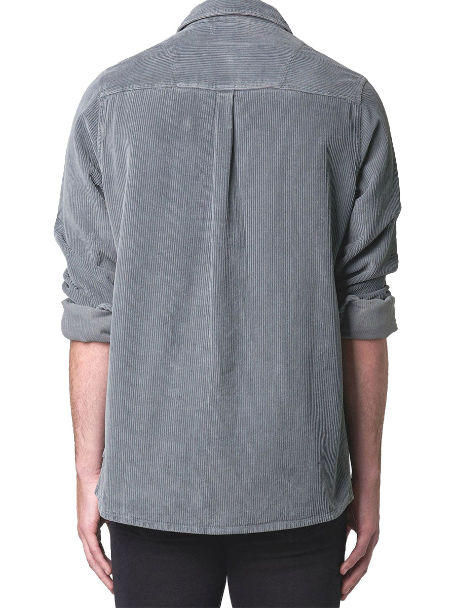 Men At Work Fat Cord Shirt - Slate