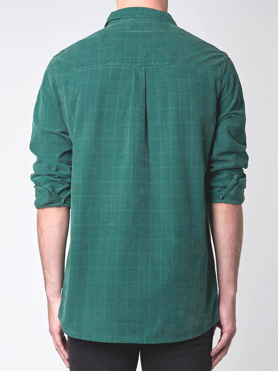 Men At Work Tile Cord Shirt - Trade Green