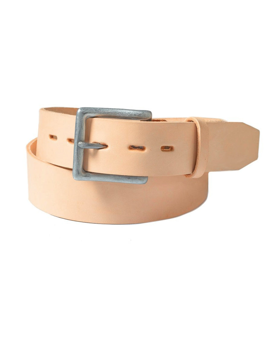 BLT83 Veg Tanned Steerhide Belt - Natural