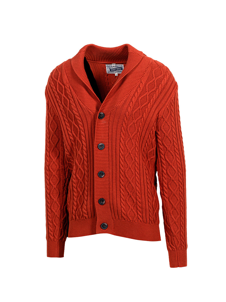 Cableknit Cardigan - Whiskey