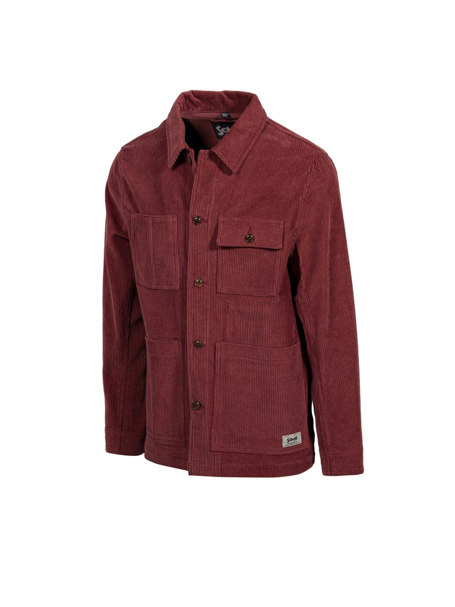 8306 Corduroy Chore Jacket - Berry