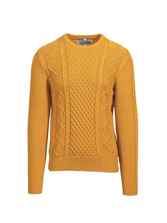 Cotton Cable Sweater - Sunflower