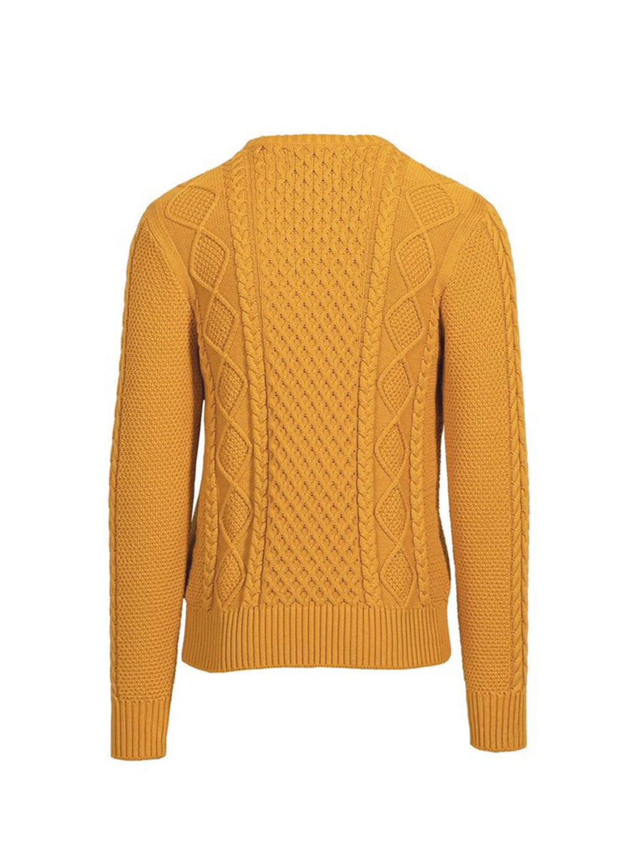 Cotton Cable Sweater - Sunflower