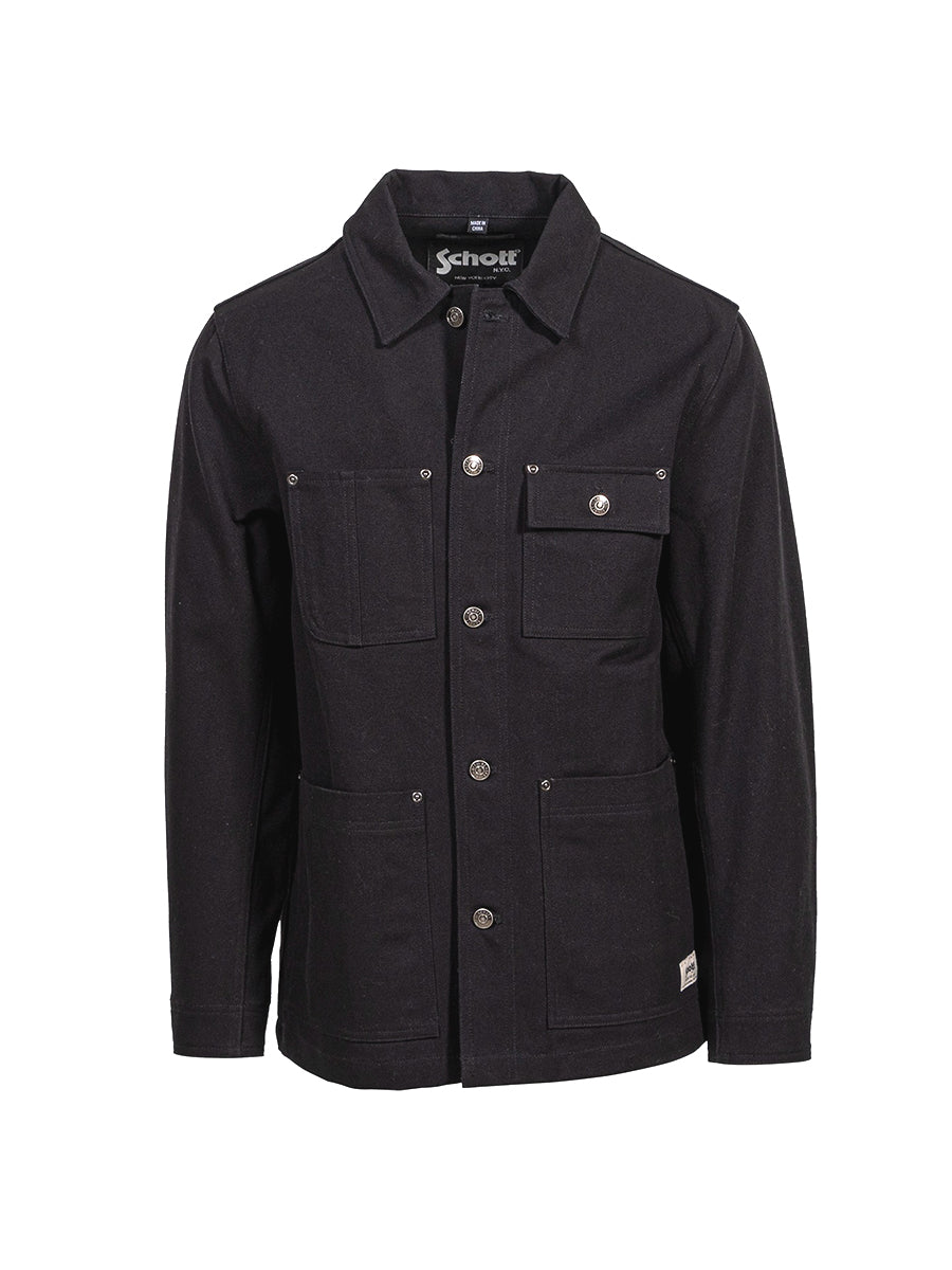 8205 Cotton Canvas Chore Jacket - Black