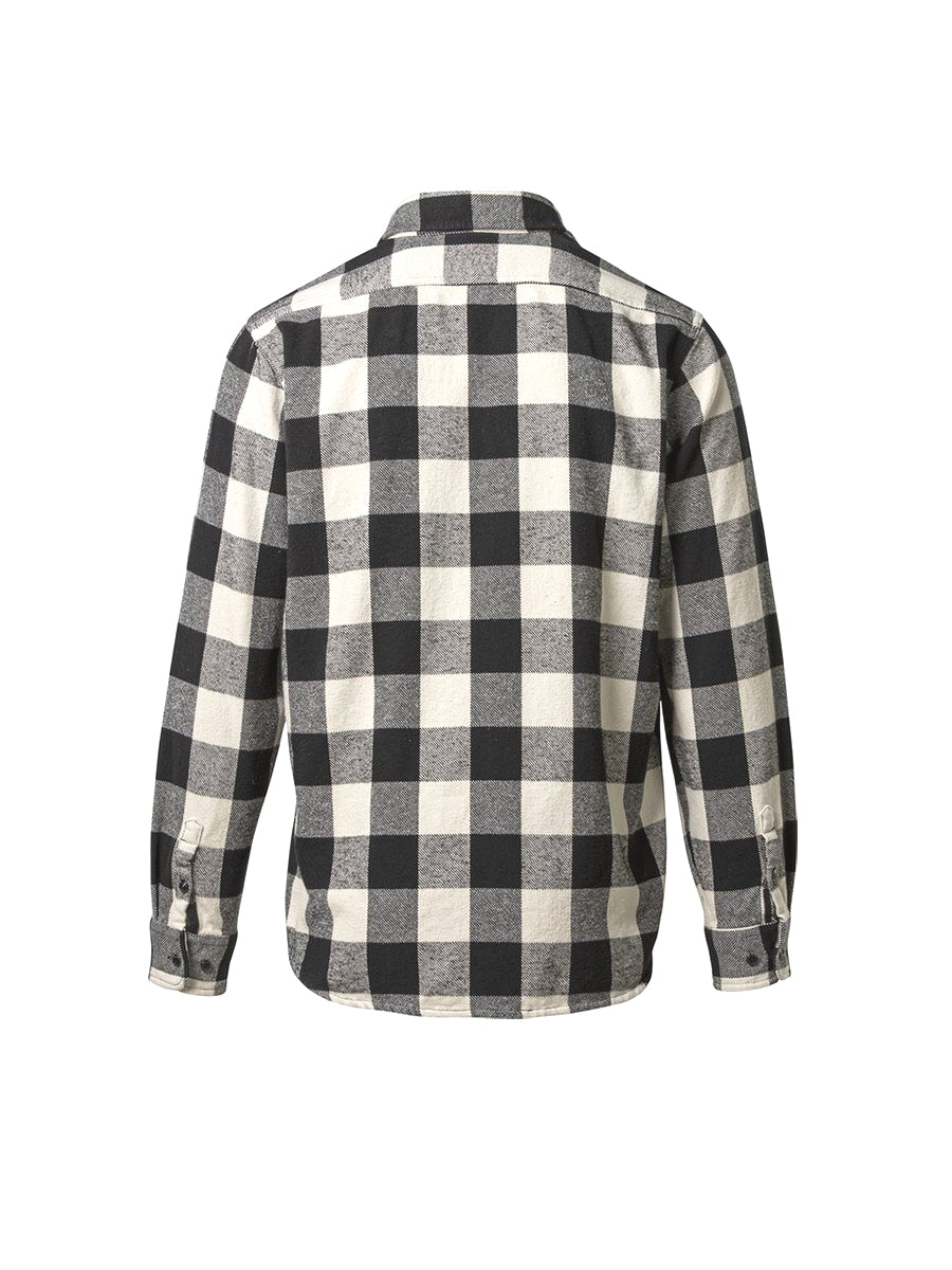 SH2134 Cotton Plaid Shirt - Black & White