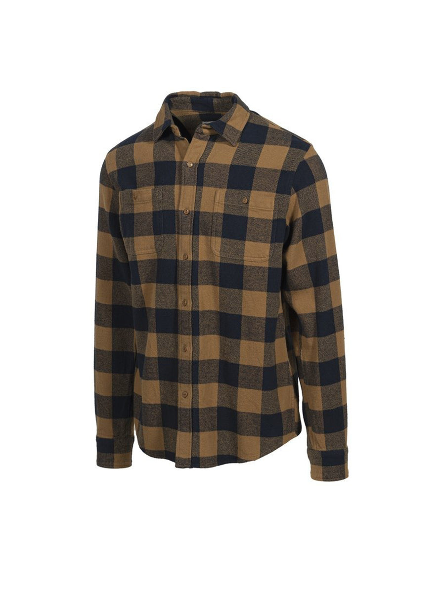 SH2134 Cotton Flannel - Gold & Navy