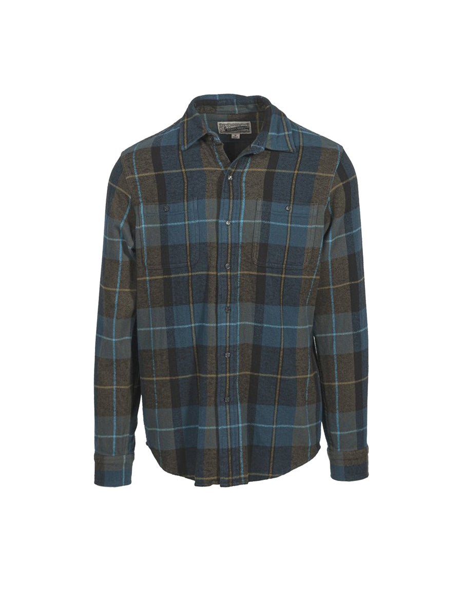 SH2135 Cotton Plaid Flannel - Black & Green