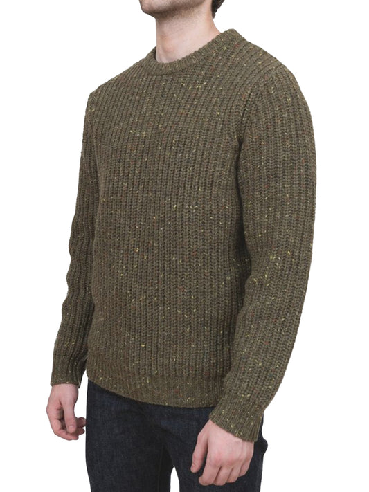 SW2554 Donegal Crewneck Sweater - Olive