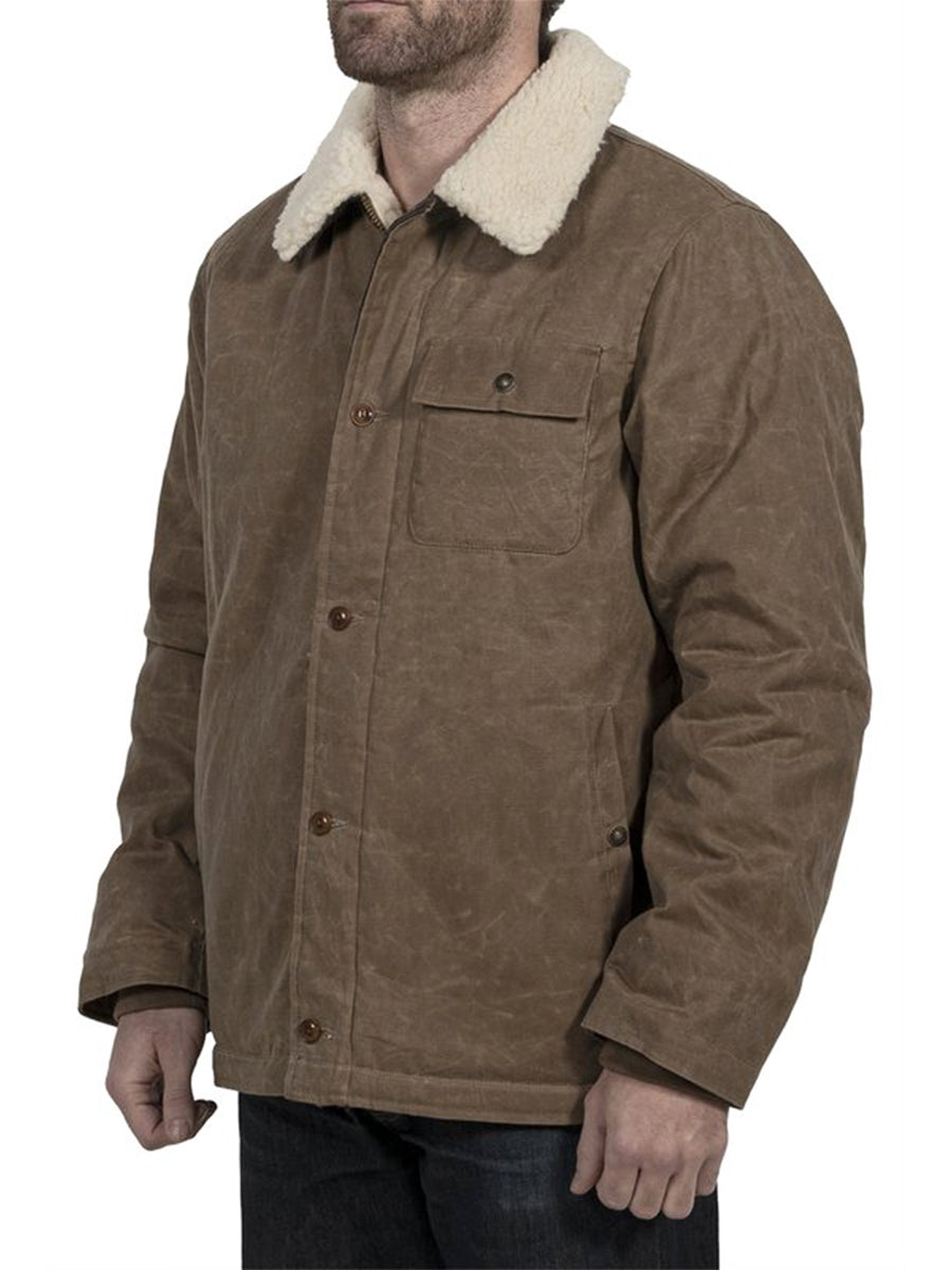 8334 Waxed Cotton Work Jacket - Khaki