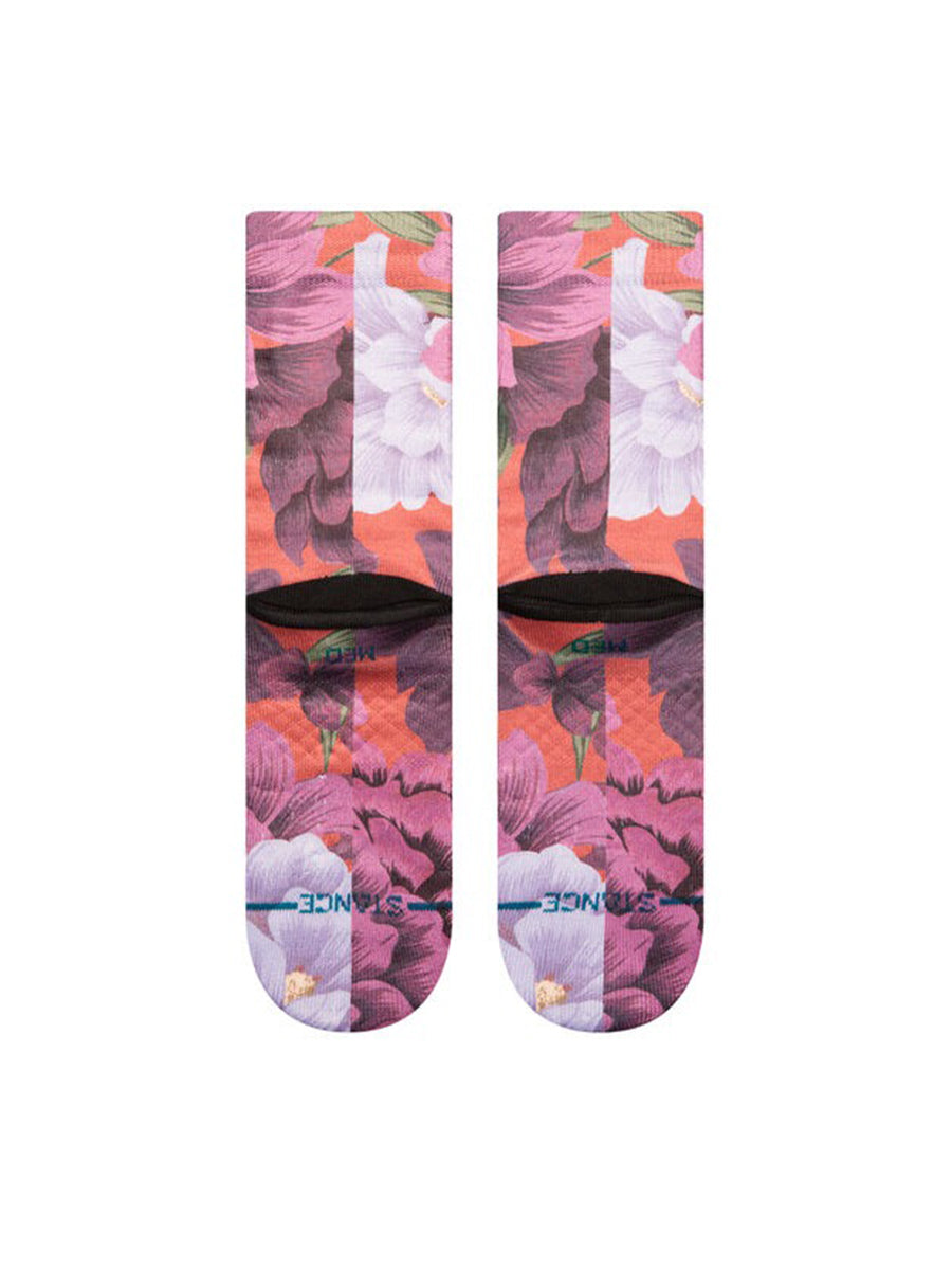 Nice to Meet You Crew Socks - Red Fade