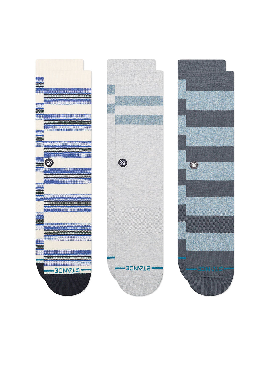 Sako Crew Socks 3-Pack - White