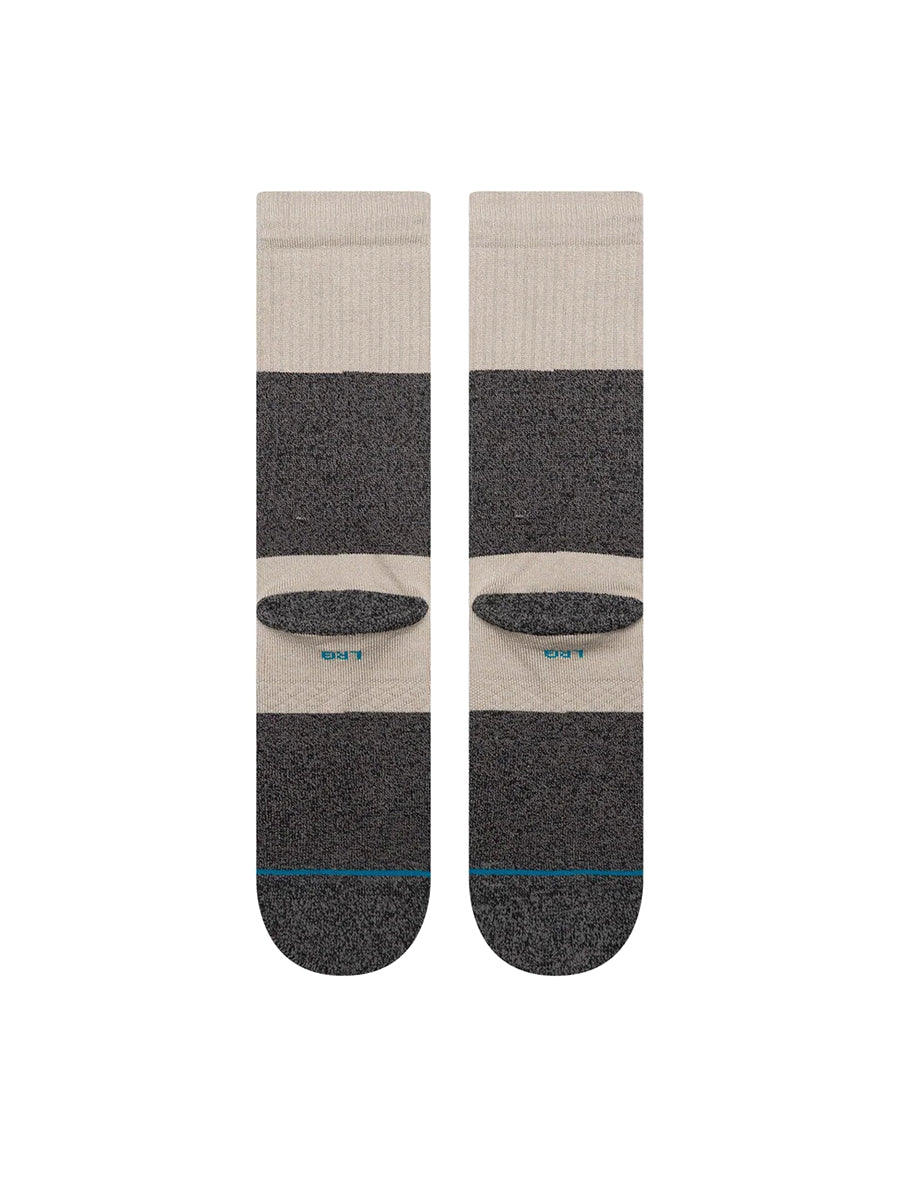Twist Stripe Crew Socks - Grey