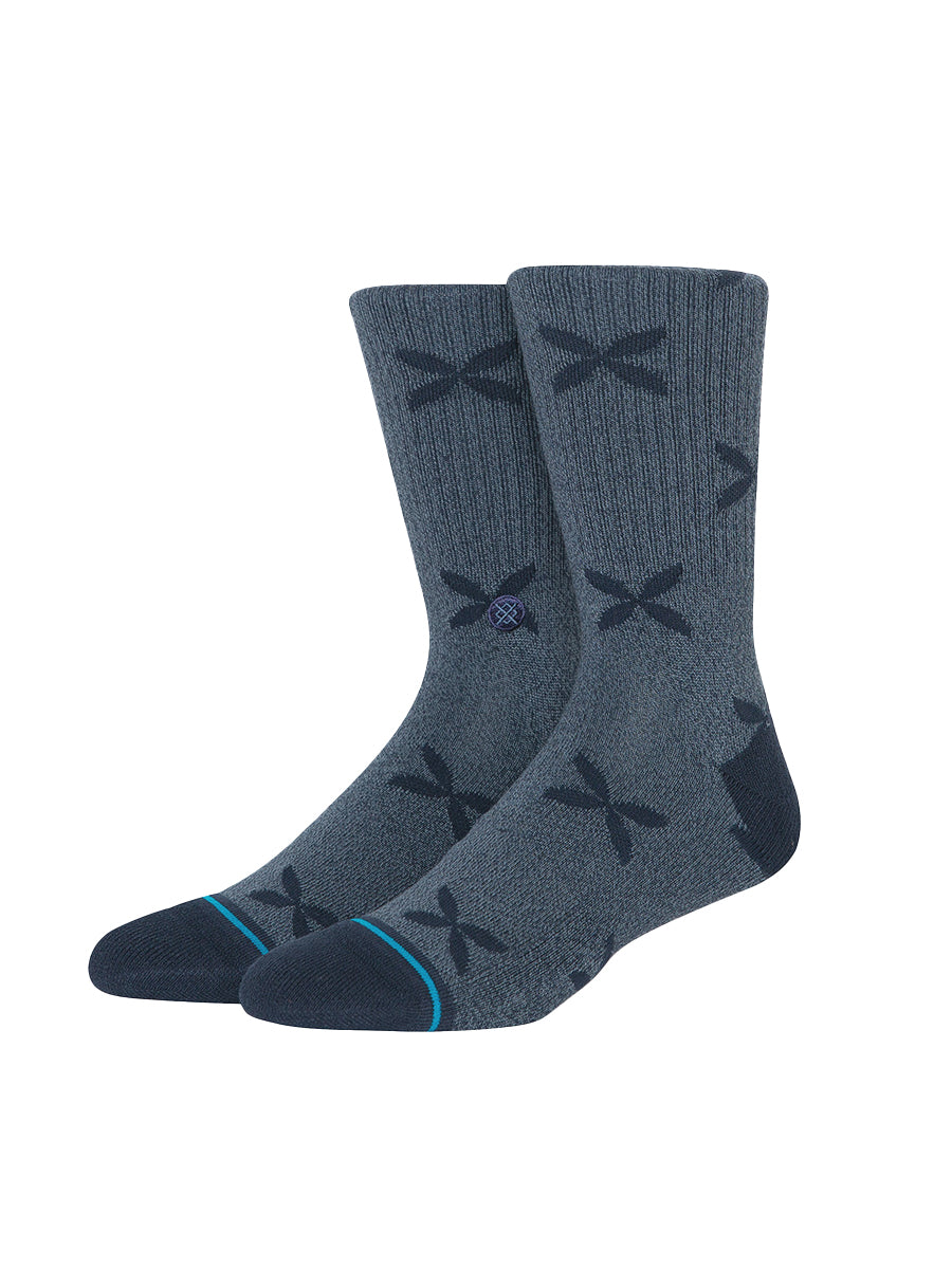 Whiffenpoof Crew Socks - Navy