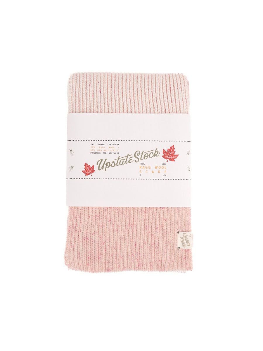 Ragg Wool Scarf - Cherry Blossom Tweed