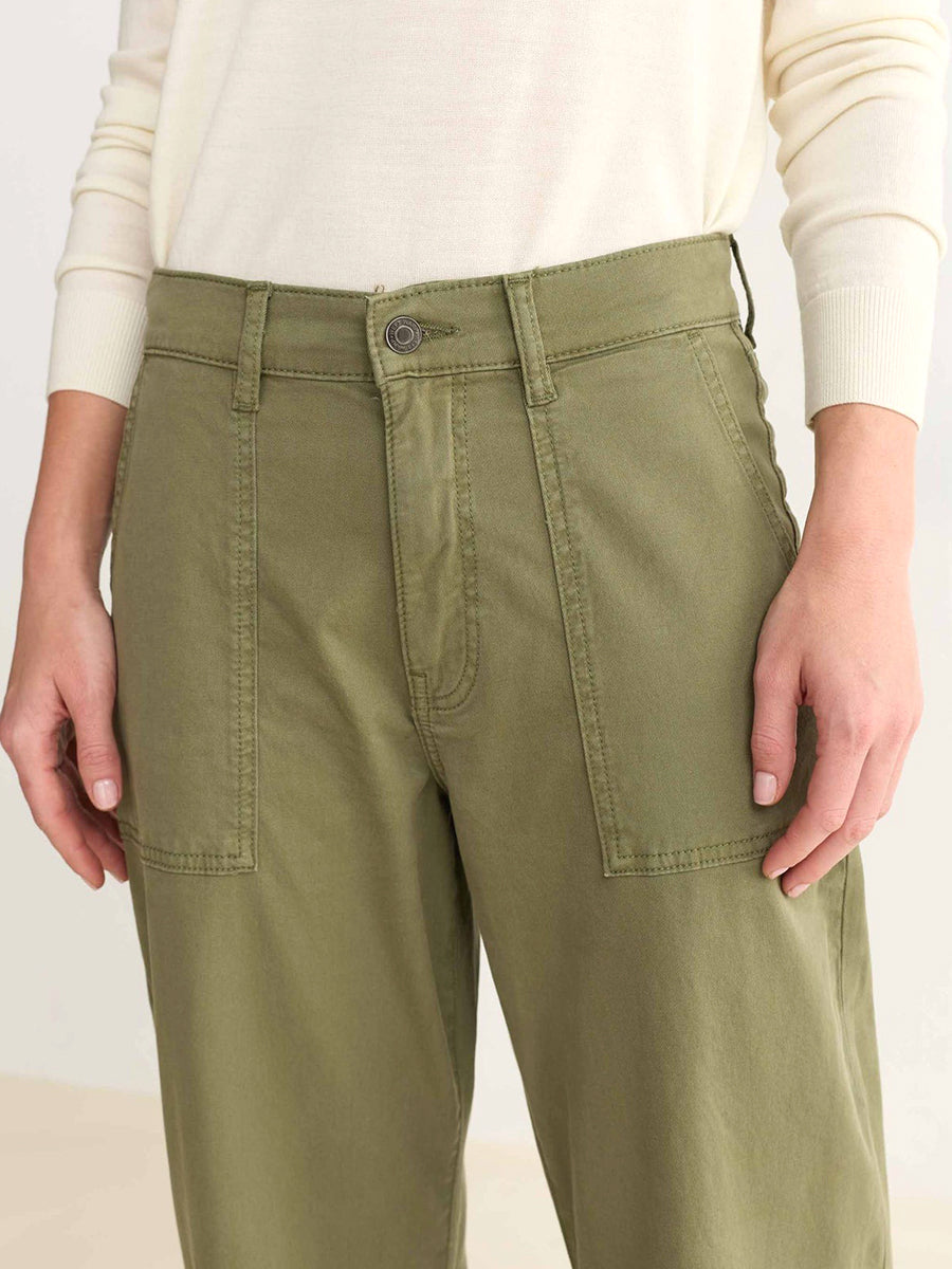 BNA Twill Soft-Curve Barrel Jeans - Four Leaf Clover