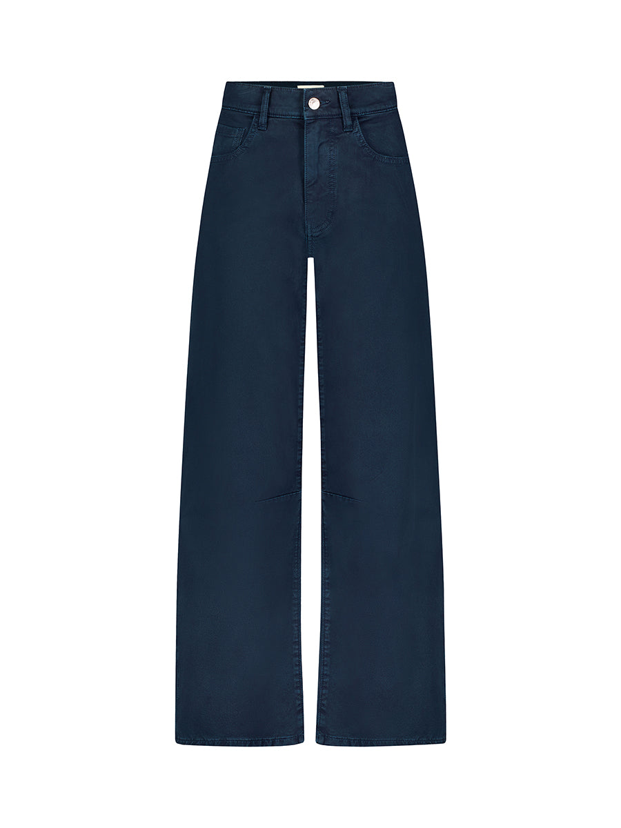 BNA Twill Soft-Curve Barrel Jeans - Carbon Blue