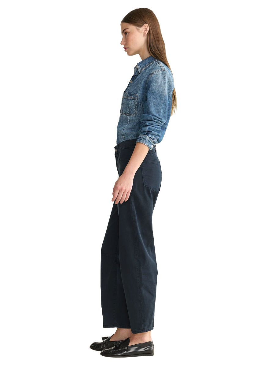 BNA Twill Soft-Curve Barrel Jeans - Carbon Blue