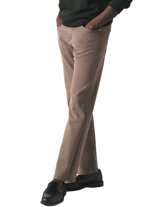 ORD Straight-Leg Twill Jeans - Fog Grey