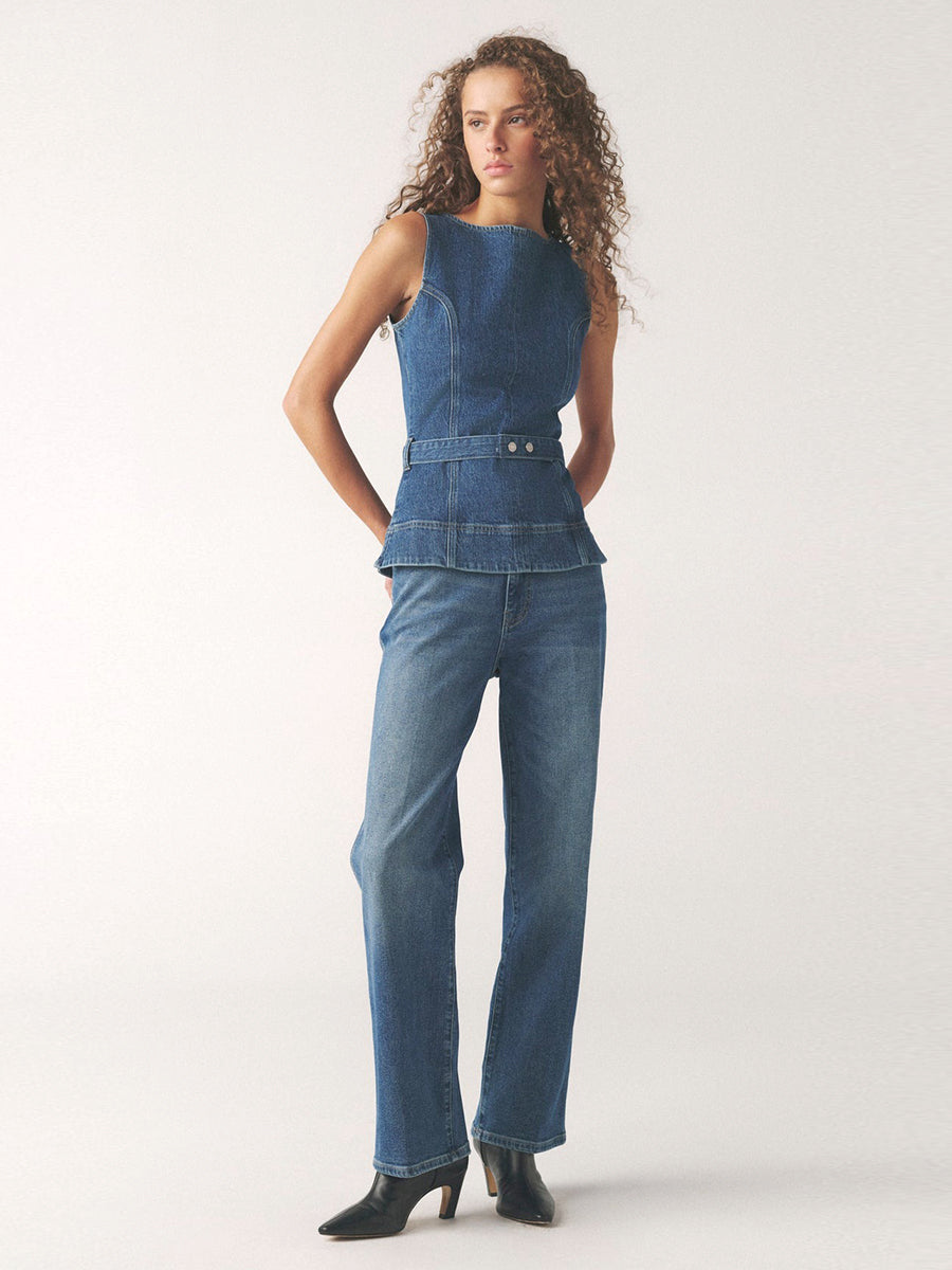 SAT 90's Straight Leg Jeans - Authentic Blues