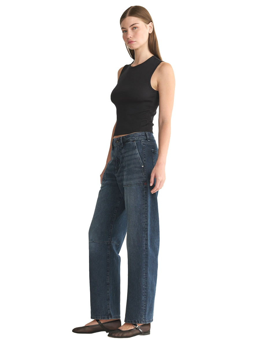 BNA Soft-Curve Barrel Jeans - Saturday Night