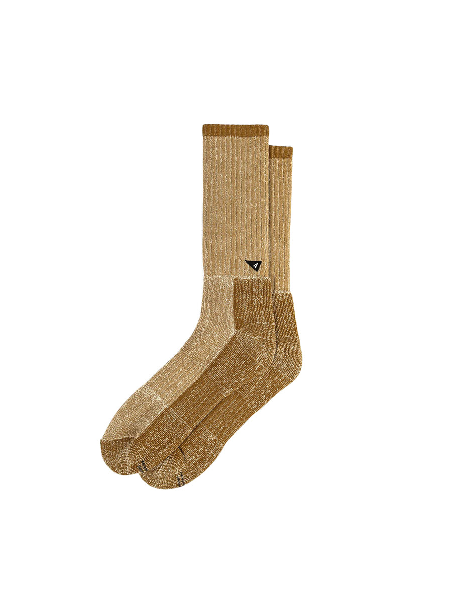 Crew Sock Long - Terry Marl Caramel