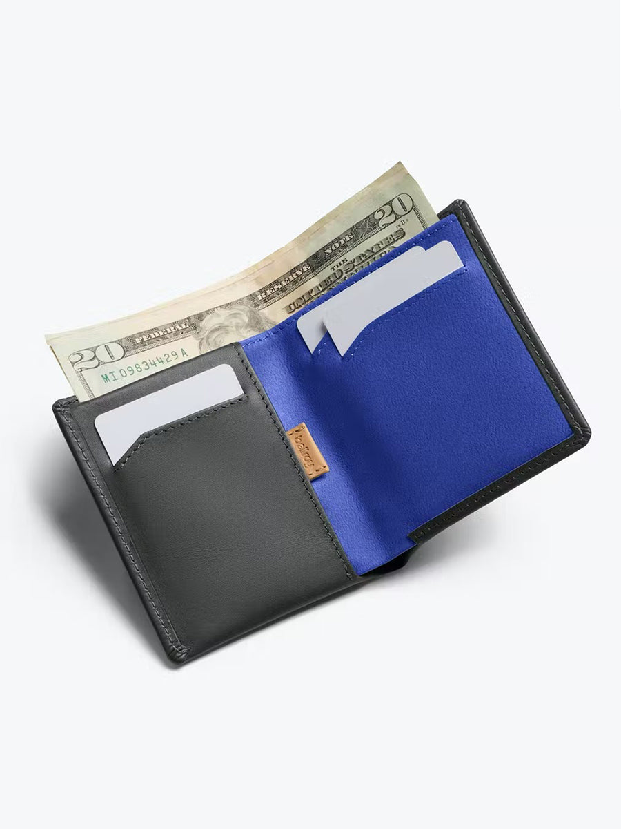 Note Sleeve Wallet - Charcoal Cobalt