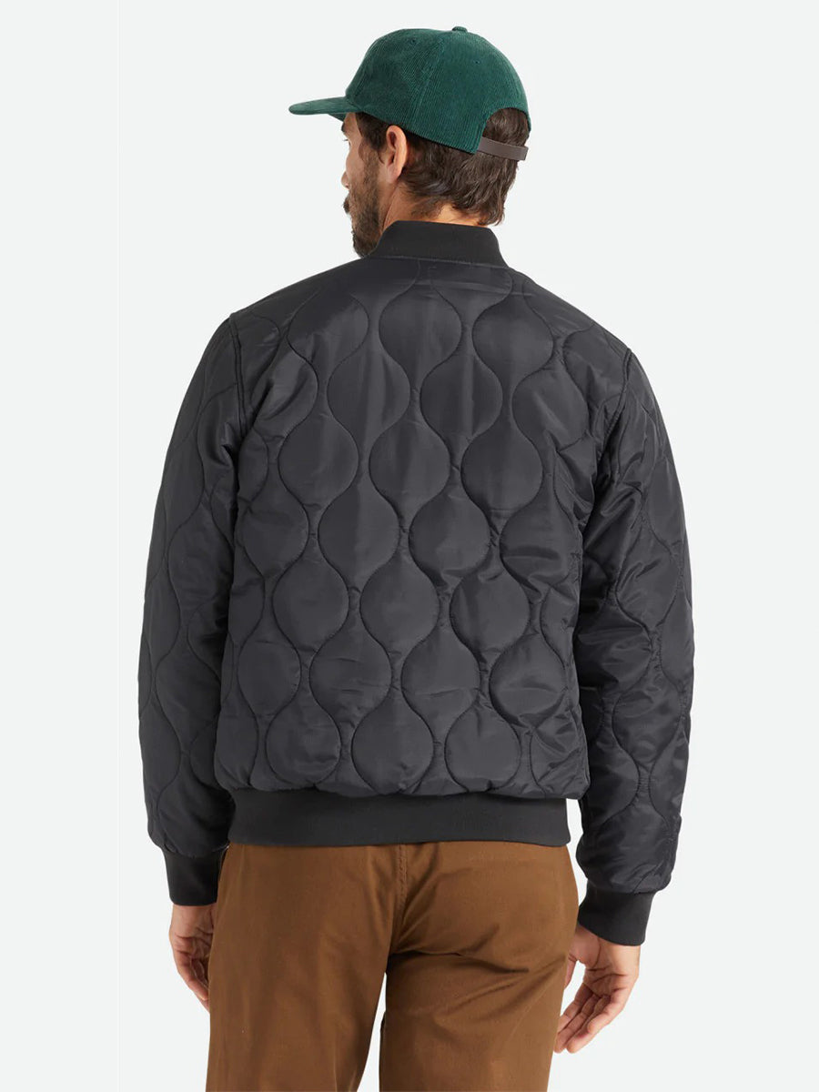 Dillinger Quilted Bomber - Black