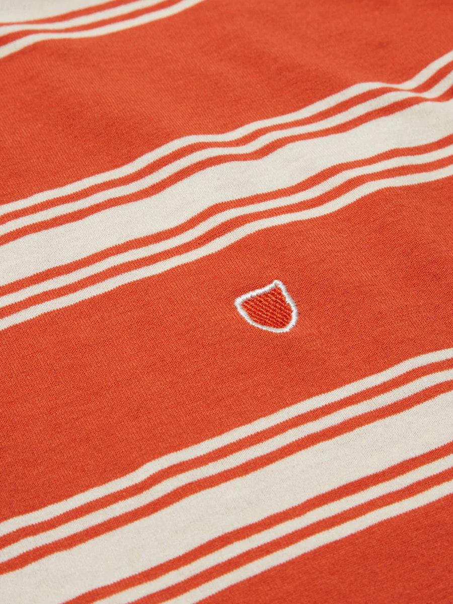 Hilt Shield Short Sleeve Tee - Burnt Red & Whitecap