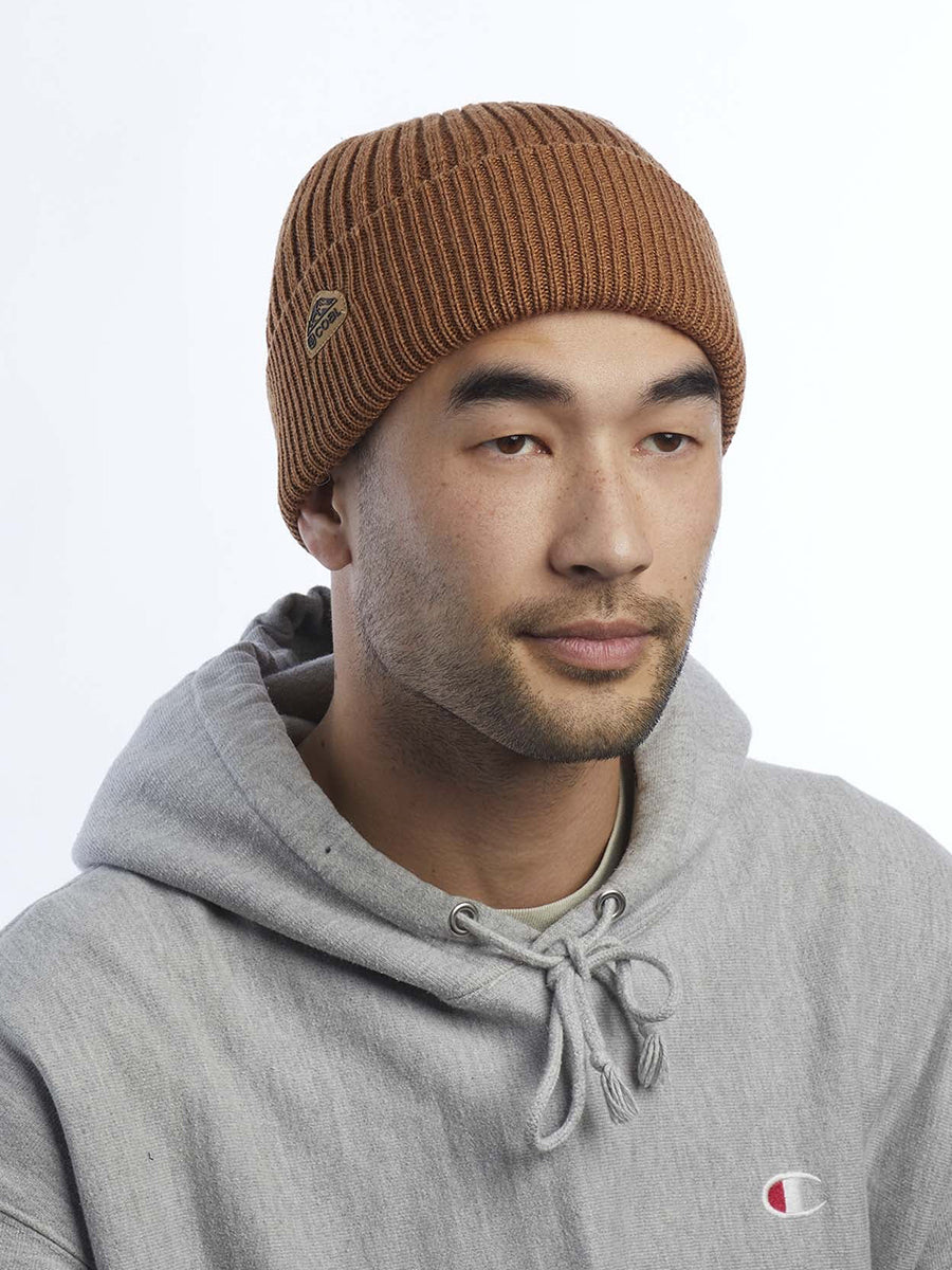 Coleville Recycled Cuff Beanie - Light Brown