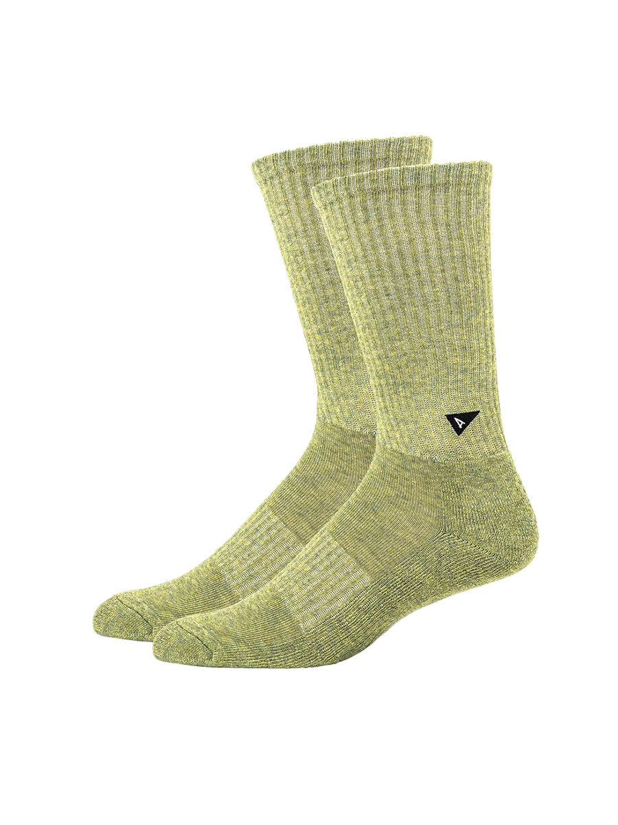 Crew Sock Long - Plant Dyed Pine