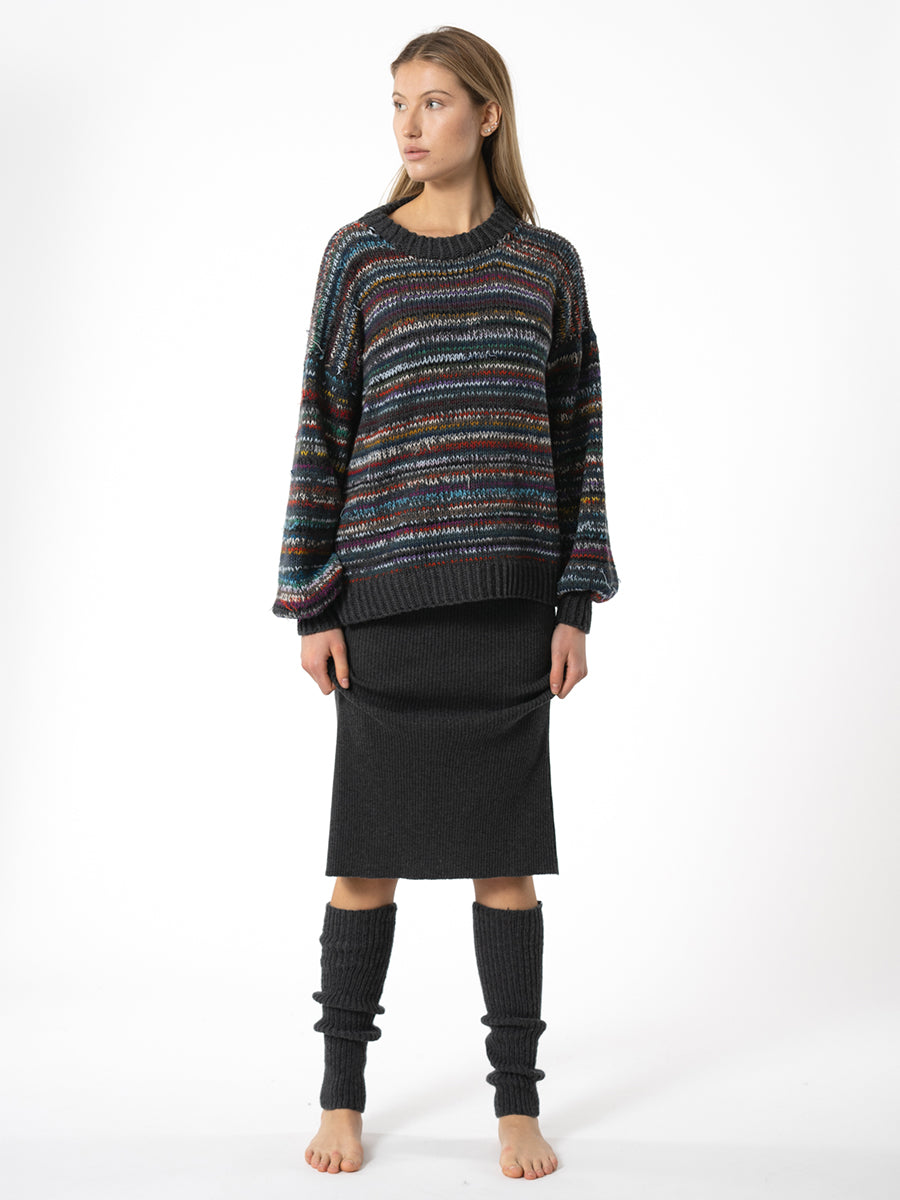 Merino Leg Warmers - Charcoal Grey