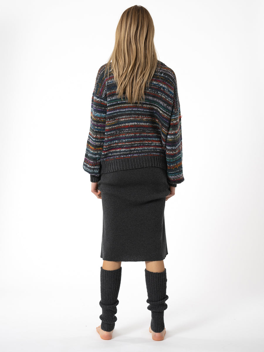 Merino Leg Warmers - Charcoal Grey
