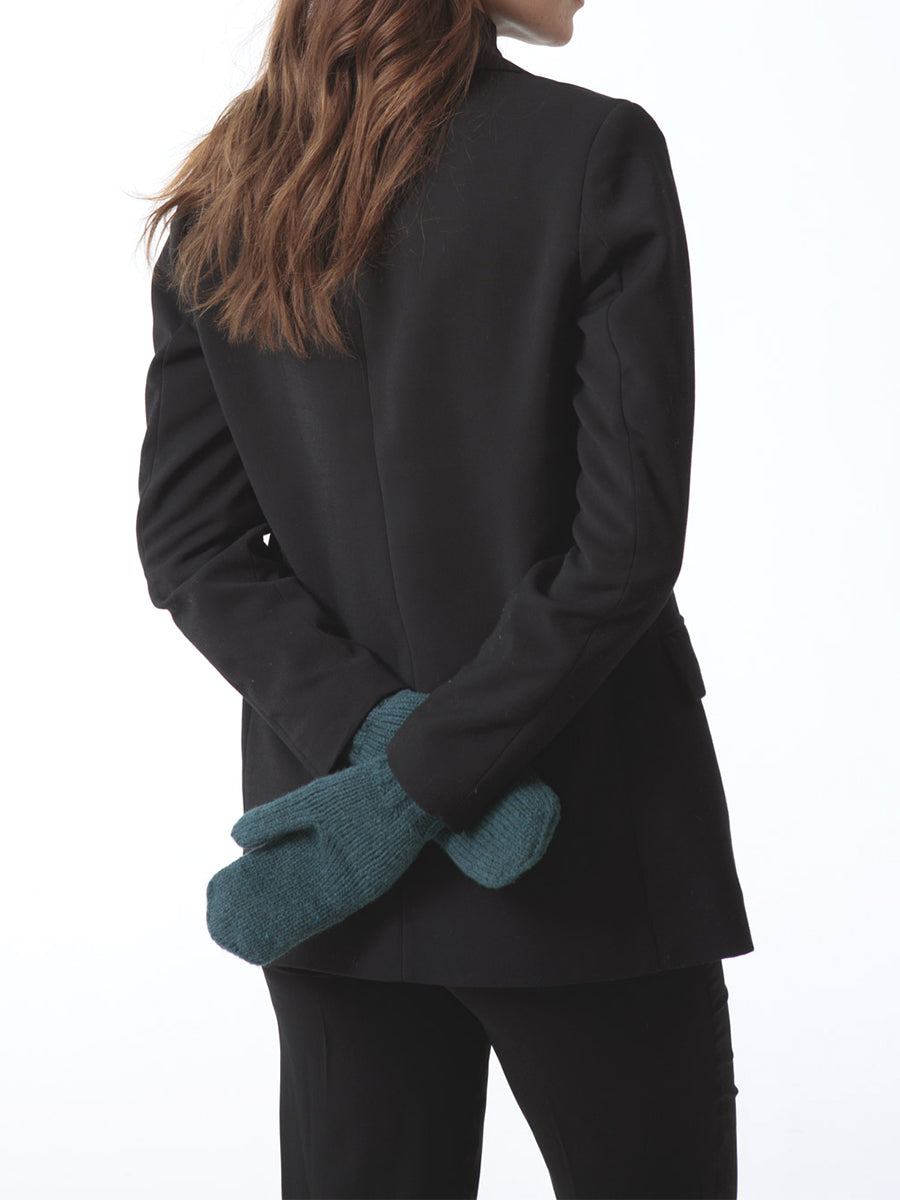 Merino Mittens - Dragonfly Green